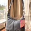 Catchy Premium Quality Trending leather sling bag shoulder crossbody bag with detachable strap - Grey