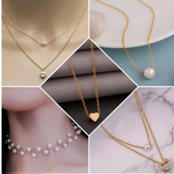 shimmering beautiful necklace combo for women and girls