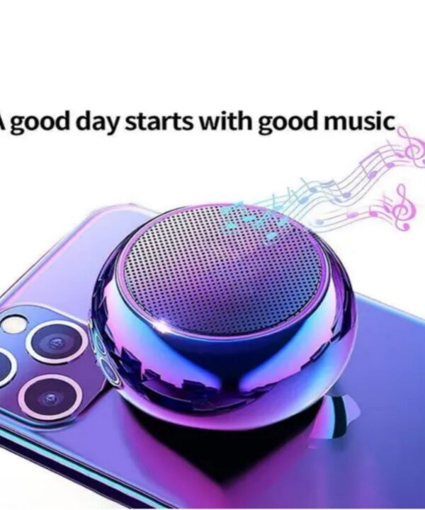 Mini Boost 4 Bluetooth Speaker 4D Mini Electroplating Round Steel Speaker