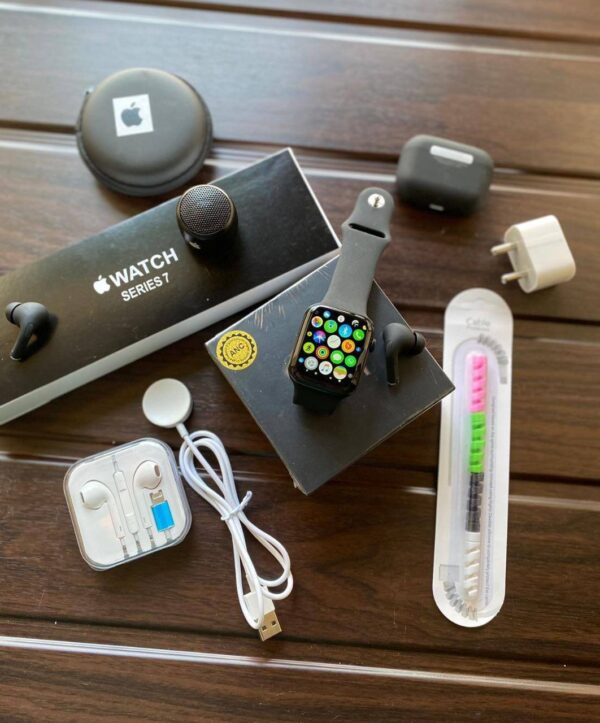 Watch Series 7 And Airpods Pro  Combo 😍 6in1 Boom Boom Combo - Image 3