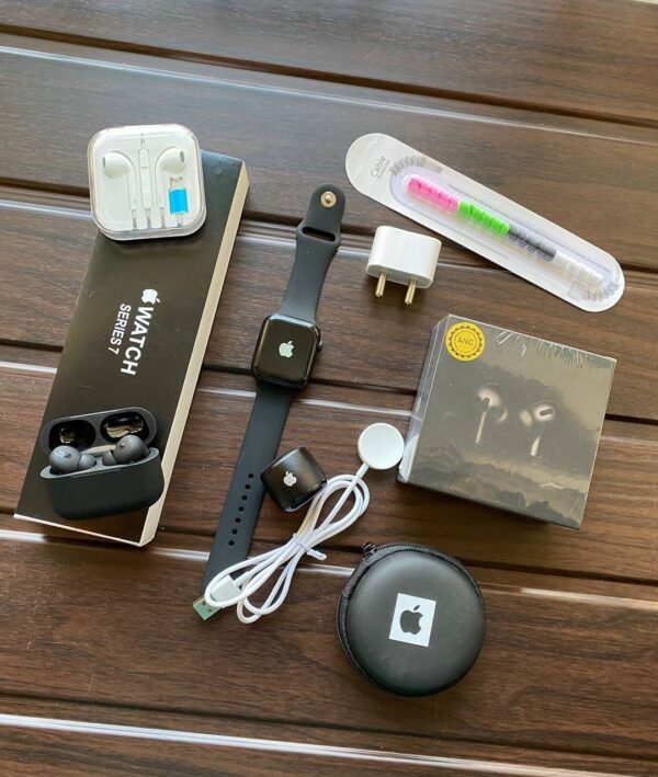 Watch Series 7 And Airpods Pro  Combo 😍 6in1 Boom Boom Combo - Image 5