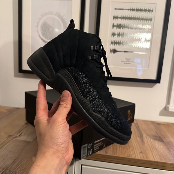 NIKE AIR JORDAN RETRO 12 OVO BLACK - Image 4
