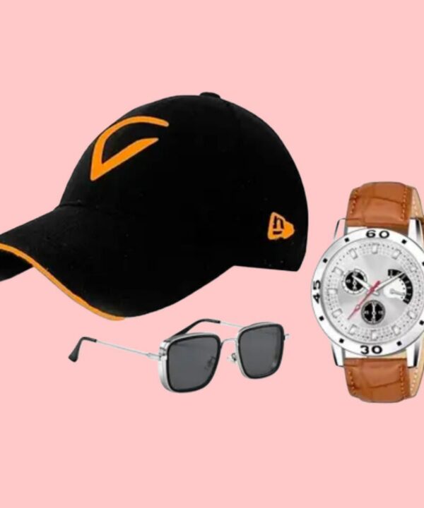Black Baseball Combo Caps for Men and Women Cap Denim Stylish Cotton Caps Men for All Fashions Cotton Blend Sports Workouts Gym Running Cap, Unisex Watches,