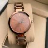 New Solid Designer Metal Analog Watches for Women - Golden