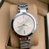 New Solid Designer Metal Analog Watches for Women - Silver