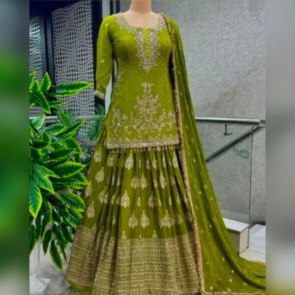 PANJABI STYLE KURTI LENGHA SET