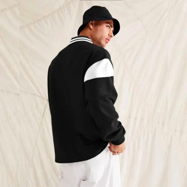 Maniac Men's Placement Print Regular Black Sweatshirts - Image 3
