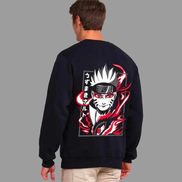 JOZMER MENS PRINTED FULL SLEEVE BLACK SWEARTSHIRT
