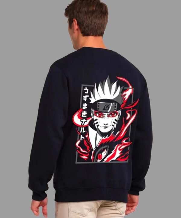 JOZMER MENS PRINTED FULL SLEEVE BLACK SWEARTSHIRT