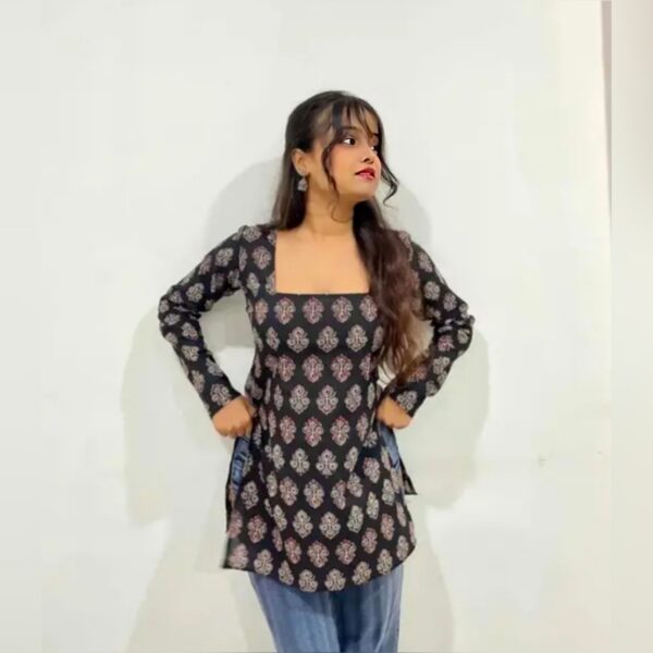 Printed Short Kurti For Womens / Girls - Image 2
