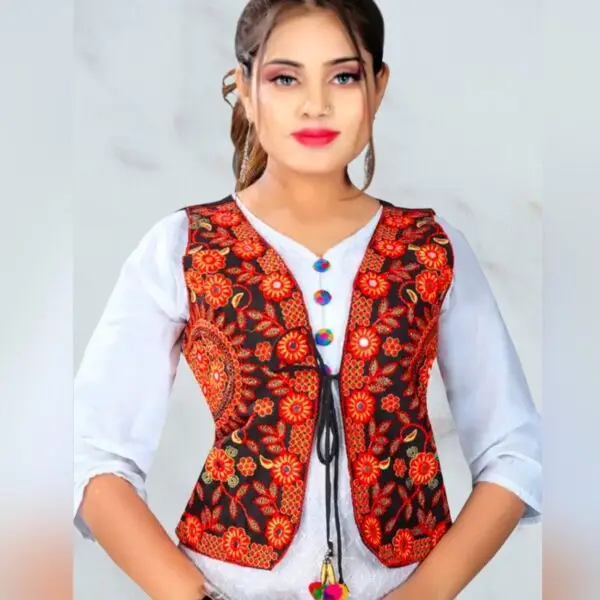 Womens jacket coton jacket traditional jackets coti kuchi work jacket traditional jackets kuchi work jacket Ethnic Jackets / Womens Ethical OuterWear