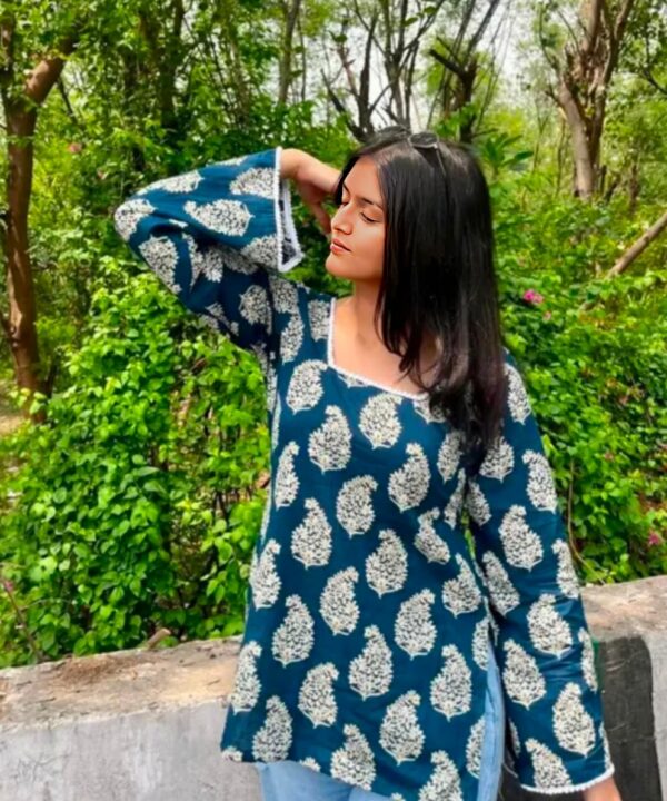 Beautiful Designer Oversized Top |  Short Kurti / Kurta for women & girls