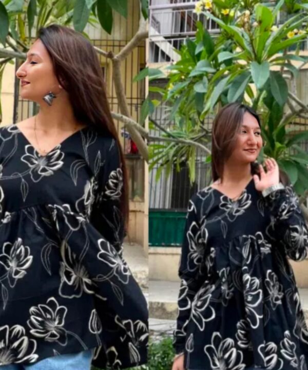 Trending top for women/ short kurti  Fabric: Cotton