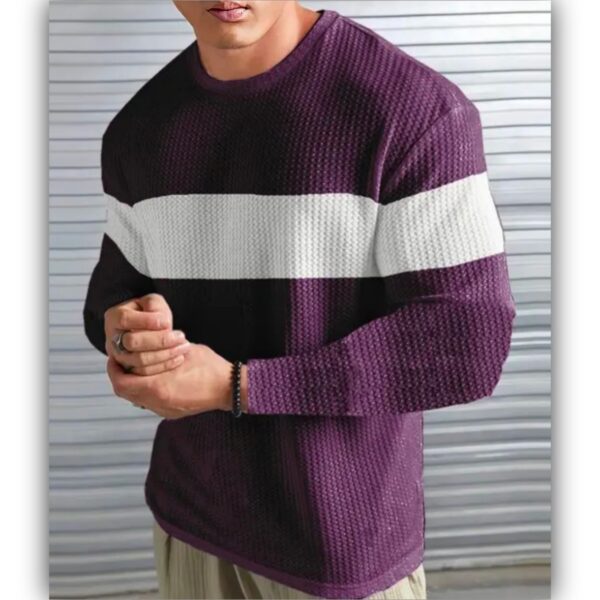 Mens Stylish Full Sleeve Textured T-Shirt