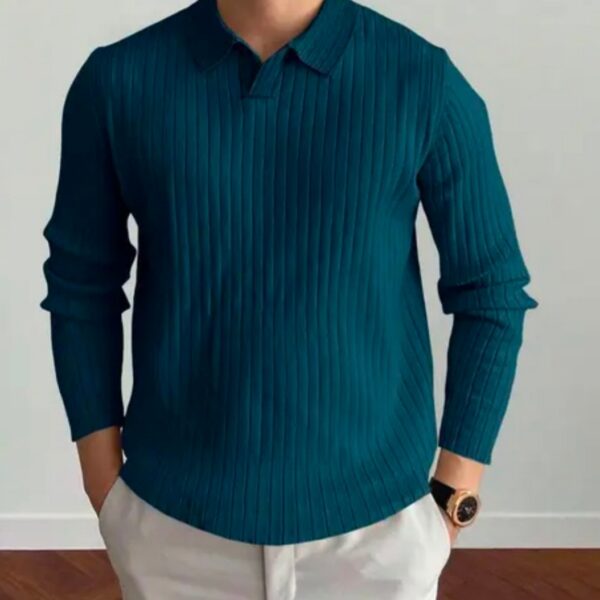 MENS REGULAR  TEXTURE FIT POLO T-SHIRT