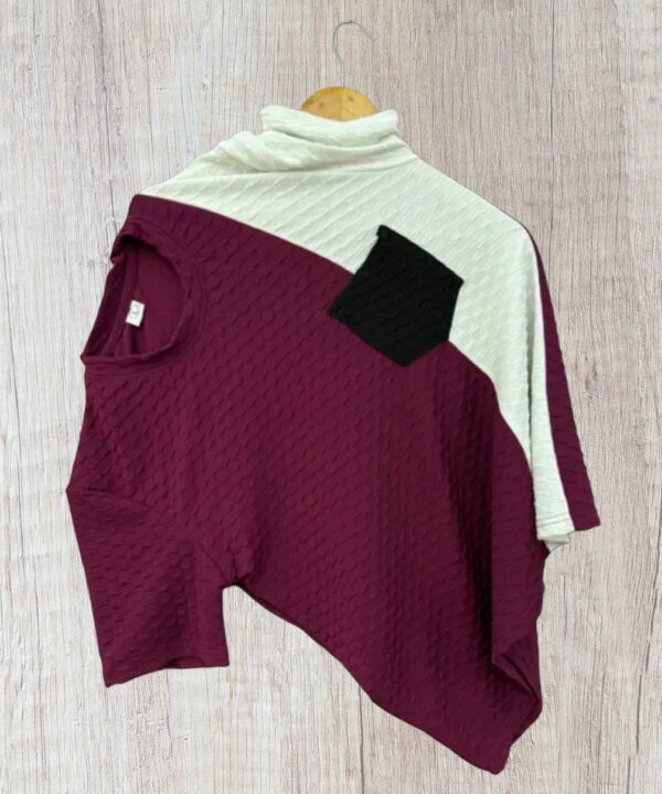 Popcorn Textured Men Solid Round Neck Cotton Blend T-Shirt