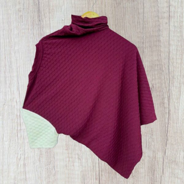 Popcorn Textured Men Solid Round Neck Cotton Blend T-Shirt - Image 2
