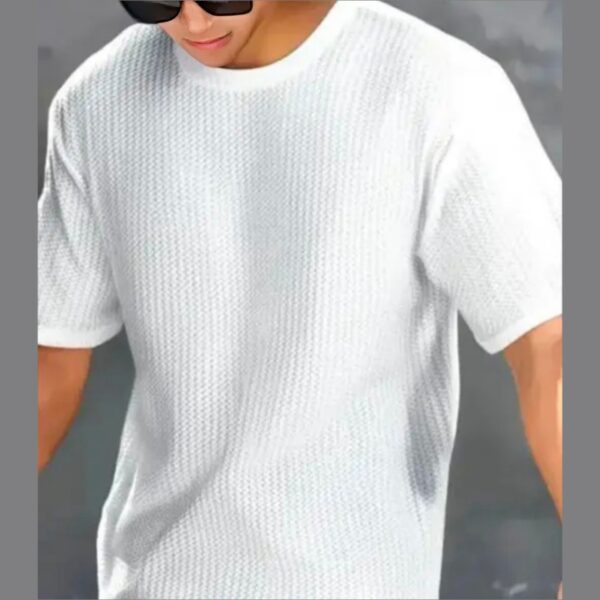 NEW SUMMER COLLECTION POPCORN TEXTURE T SHIRT.