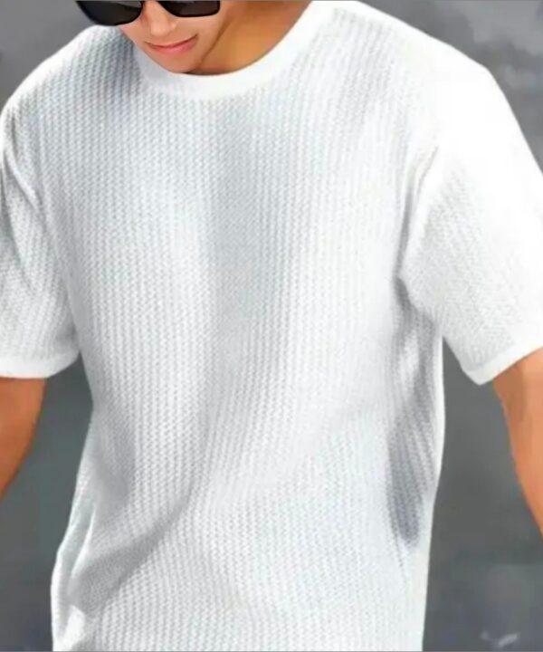 NEW SUMMER COLLECTION POPCORN TEXTURE T SHIRT.