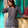 Beautiful trendy v neck top /trendy short kurtis for womens  - 2