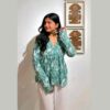 Beautiful trendy v neck top /trendy short kurtis for womens  - 3