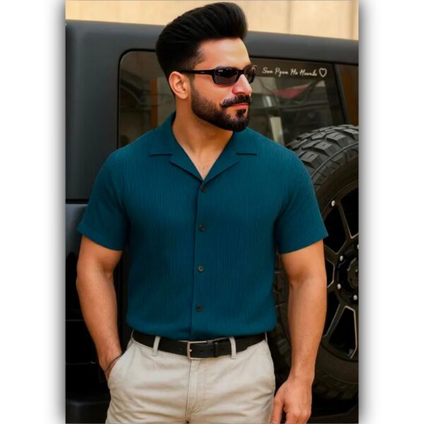 Shirt, shirt, SHIRT, imported popcorn fabric shirt, PRINTED shirt, casual shirt, formal shirt, party wear shirt, shirt for men, shirts, shirts for men, office shirt, full sleeve shirt, solid shirt, half sleeve shirt - Image 2