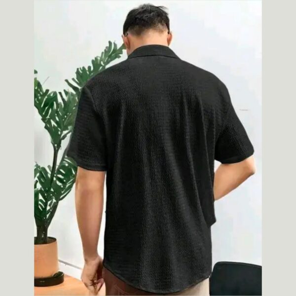 MENS WEAR HEAVY POPCORN INPORTED FABRIC FULL SLEEVE SHIRT,CASUAL COMFORTABLE, WITH TRENDY POPCORN TEXTURE,NEW ARRIVAL SHIRT, DOUBLE POCKET SHIRT FOR MEN - Image 2